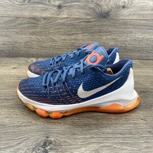 Nike KD 8 Ocean Fog Blue Orange‎ Kids Basketball Shoes 768867-414 Size 4.5Y
